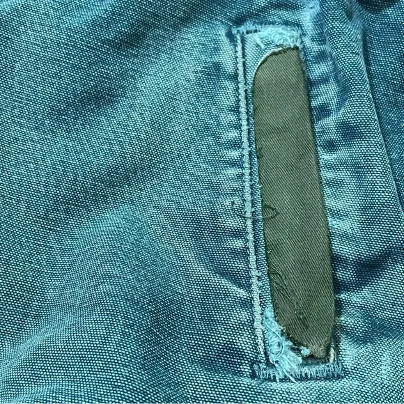 Carhartt J14DTL Dark Teal Quilted Flannel Lined Duck Santa Fe Work Jacket Large - Picture 10 of 15